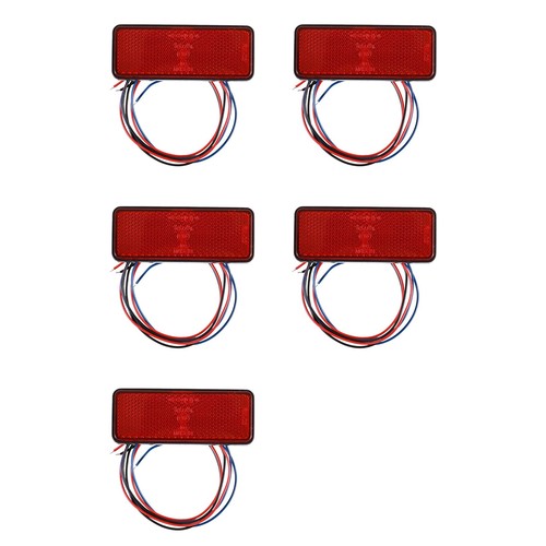 Led reflector red rear tail - red,