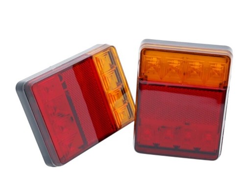 Set rear tail led light - set,