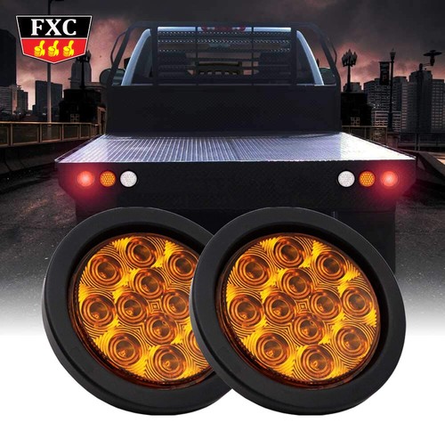Round 12led yellow lens - 4",