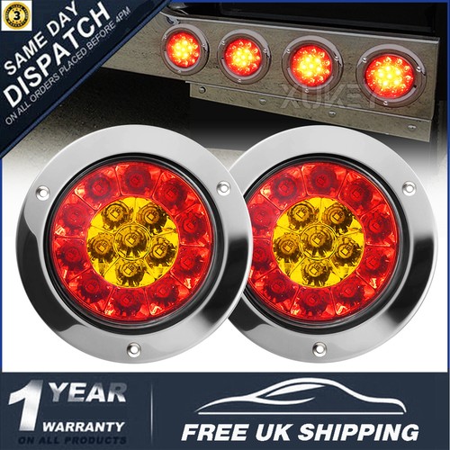 Round led tail light turn - 2x,