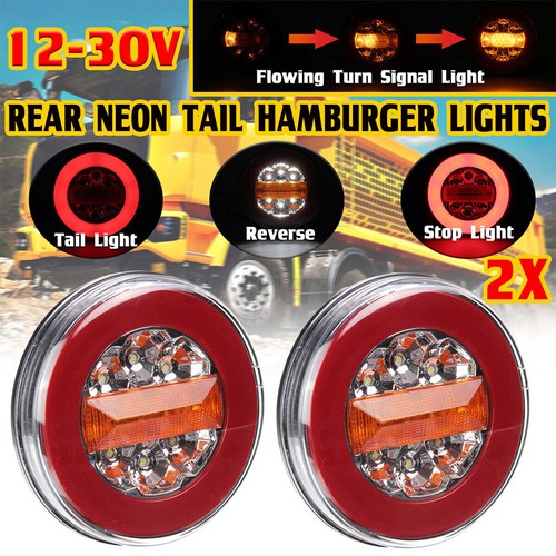 12v 24v led round rear - 24v,