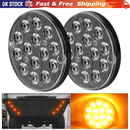 Round led rear stop turn - 3",