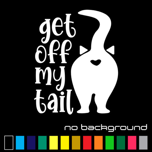 Get tail sticker vinyl - my,