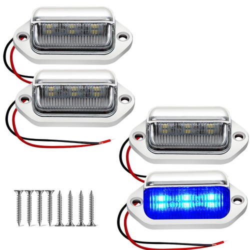 Chrome led blue license - 6,
