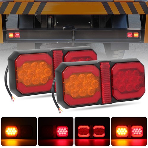 Pair led rear tail lights - rear,