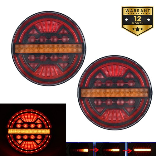 2pcs 12v 24v led slim - 12v, 5.3"