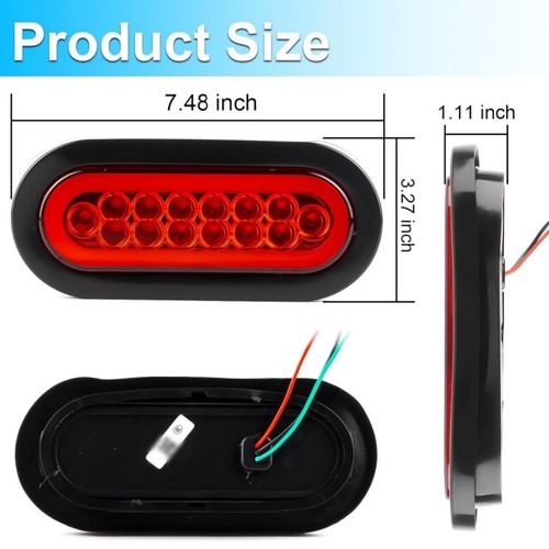 Truck tail lights - truck, oval