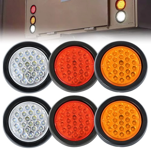 Round led 12v - 4", rear