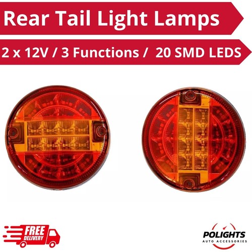 Pack 12v led round - led, rear