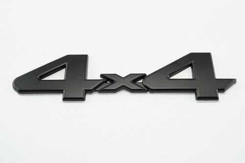 Black metal 4x4 emblem badge - black,