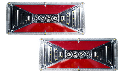 24v led rear tail - x,