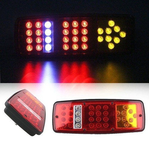 12v led rear tail trailer - 2x,