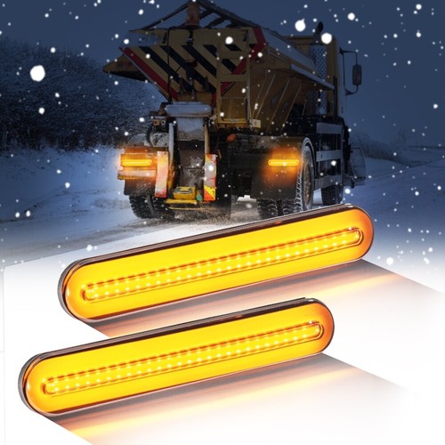 Red amber oval led - 2x, truck